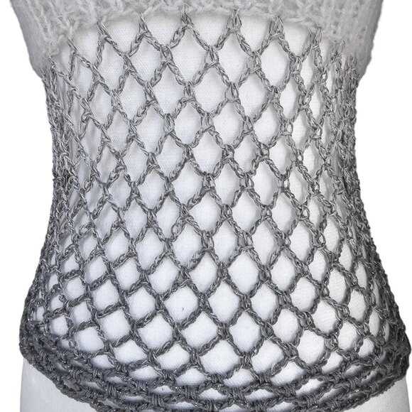 ✨ Handmade Knit & Crochet Mesh Top ✨ - Picture 6 of 6
